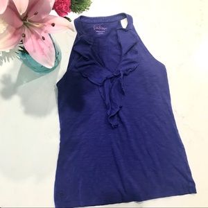 Lilly Pulitzer Purple Ruffle Tank